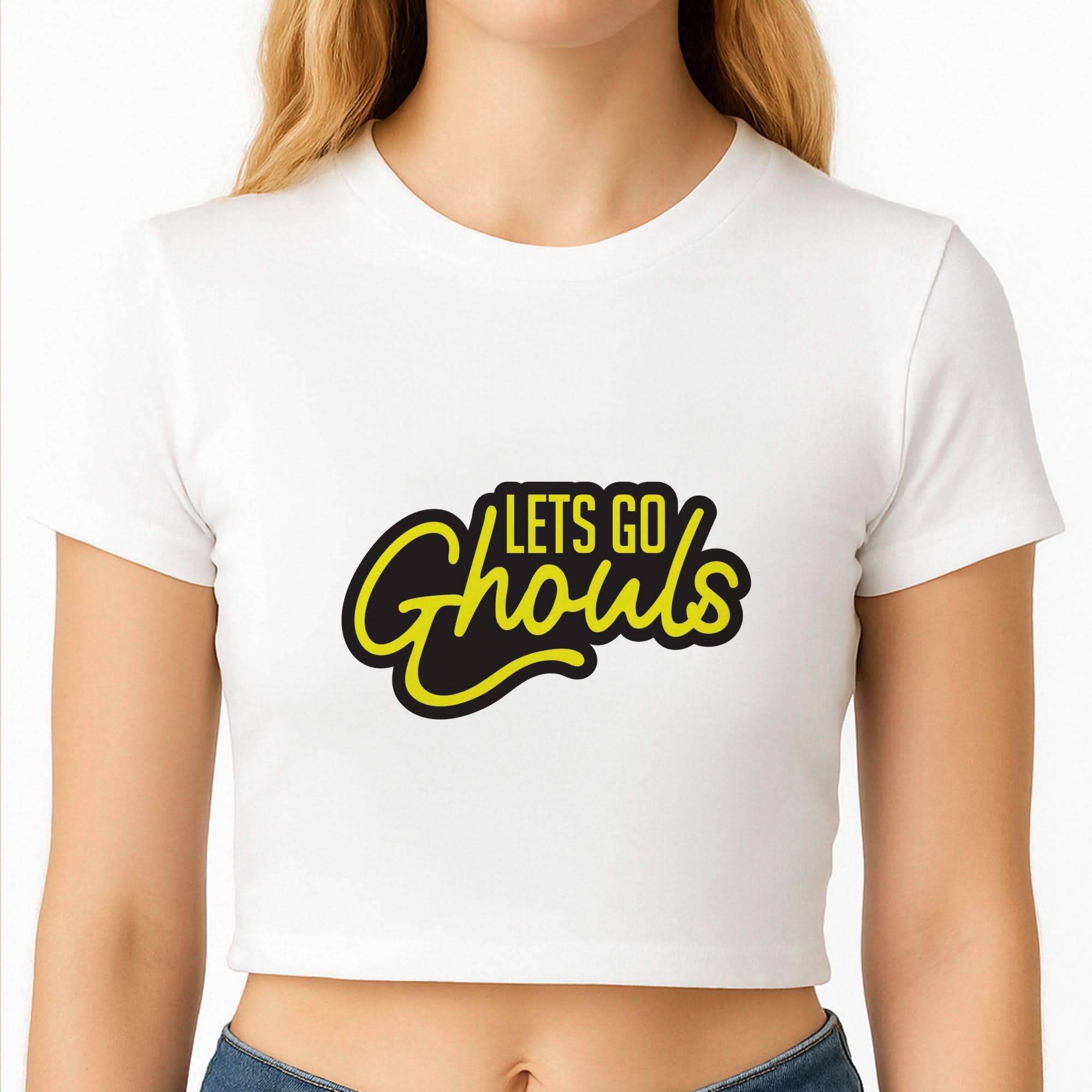 Let's Go Ghouls Crop Top