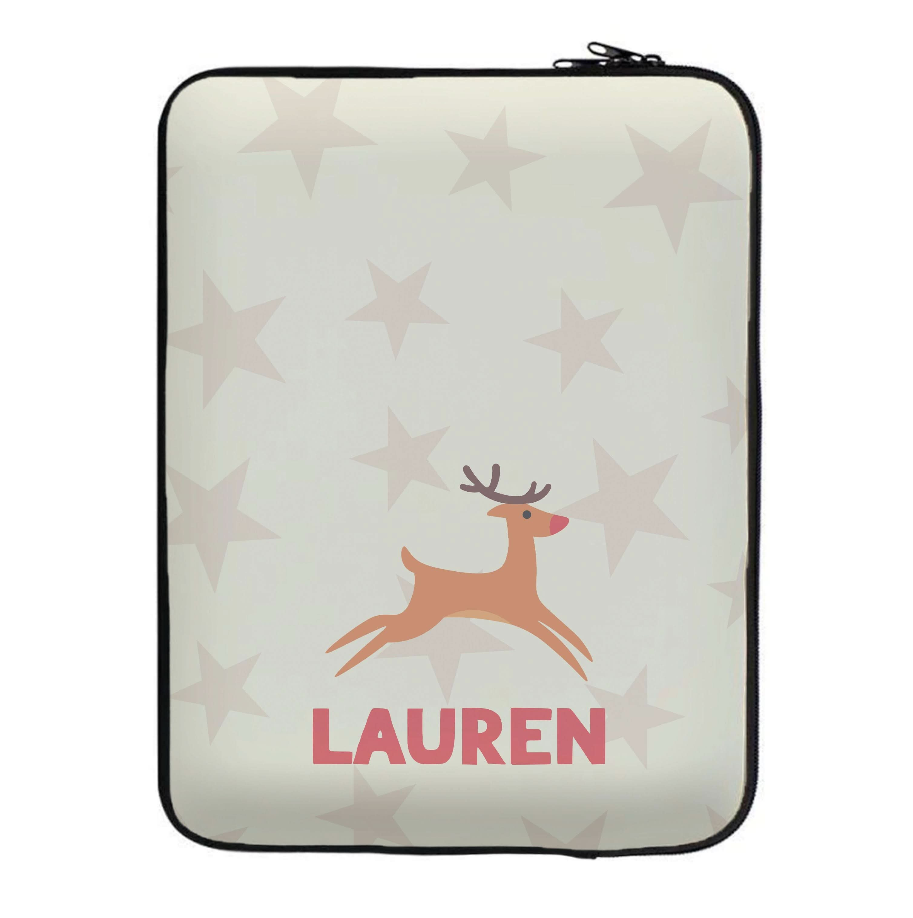 Personalised Raindeer Laptop Sleeve