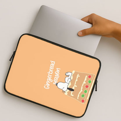 Cartoon Beagle Gingerbread House MacBook Cover