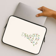 Cartoon Mouse Christmas Tree Lights Laptop Sleeve 2