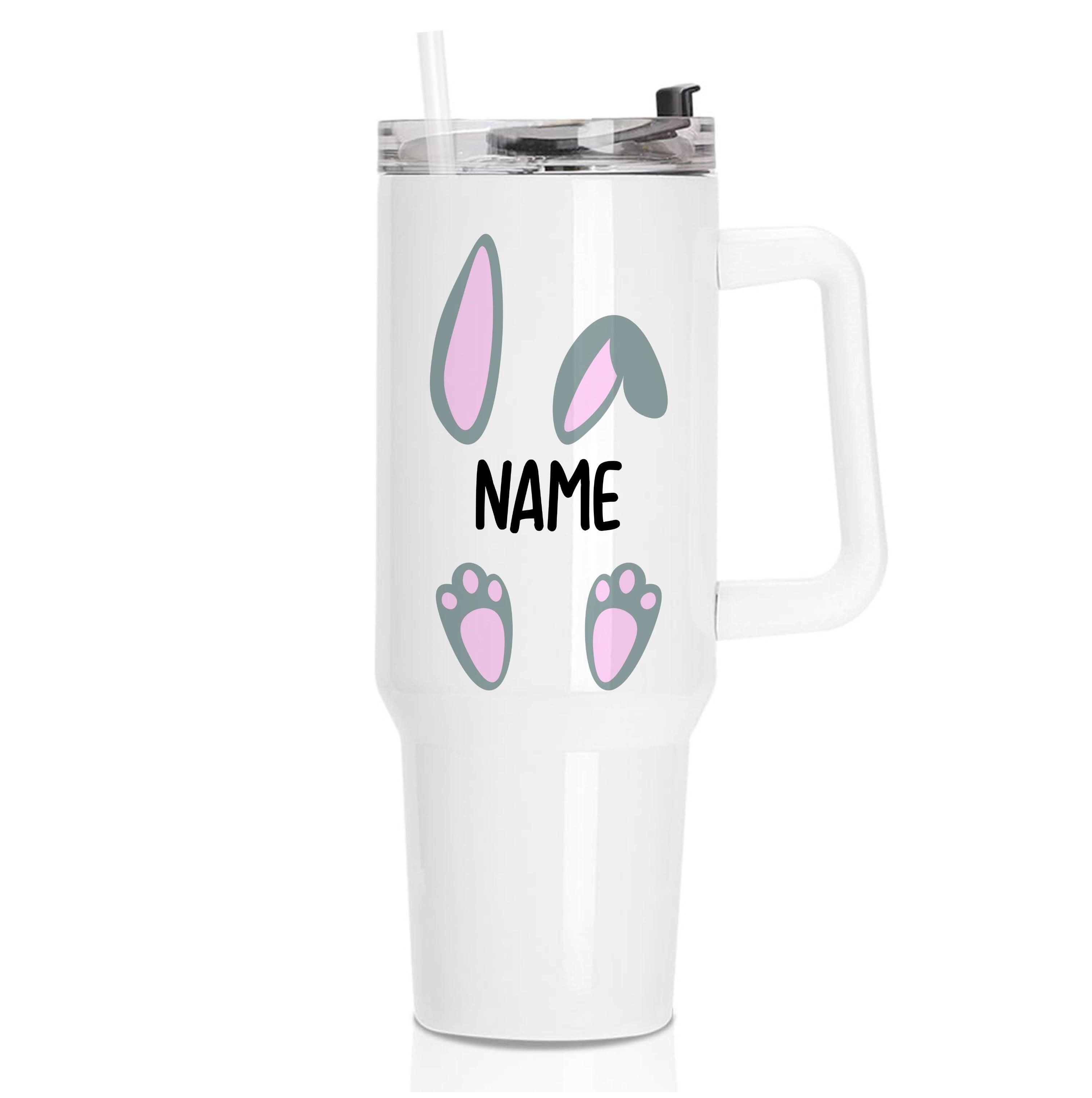 Grey Bunny Personalised Tumbler