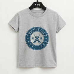 Cricket Badge Grey Kids T-Shirt