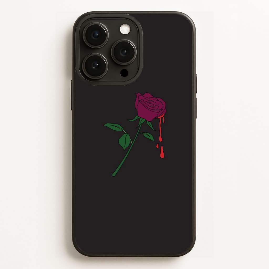 Dark Pink Rose Phone Case