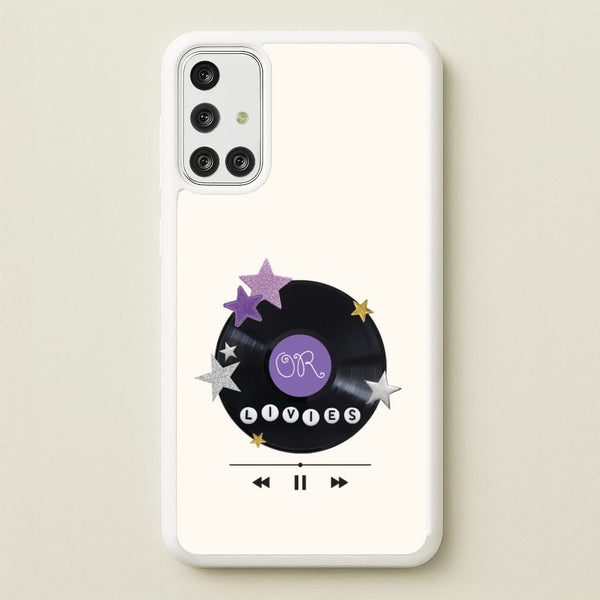 Amethyst Vinyl Scrapbook Galaxy A71 Case