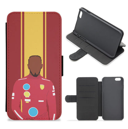 Hamilton In Red Flip / Wallet Phone Case