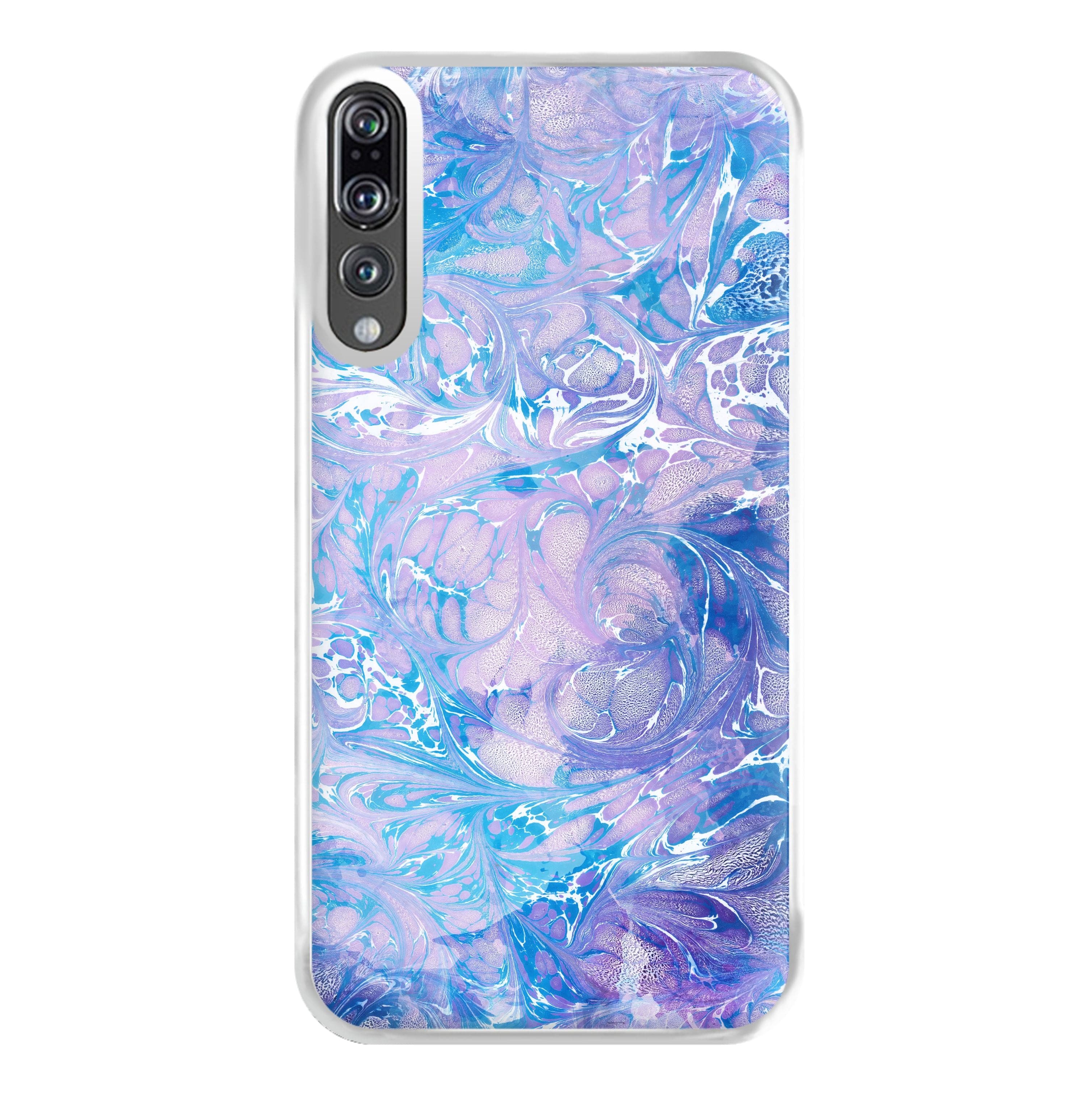 Sea Blue Swirly Marble Phone Case