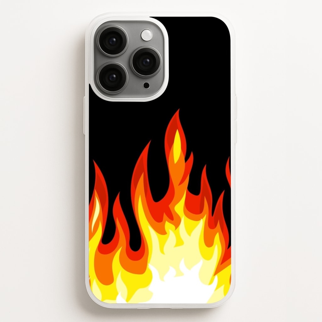 Black Flame  Phone Case for iPhone, Samsung Galaxy and Google Pixel