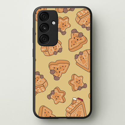Gingerbread Plushies Pattern Galaxy A35 Case