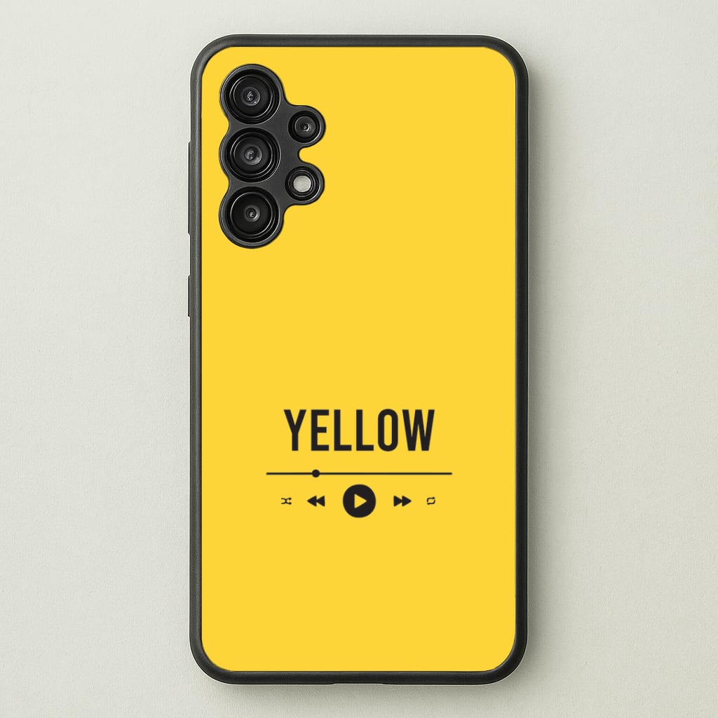 Yellow Music Player Galaxy A13 Case