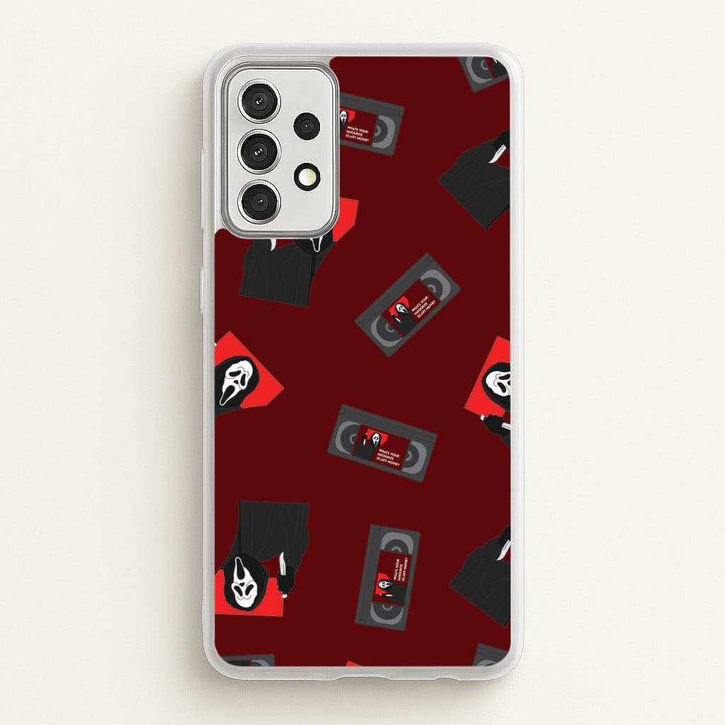 VHS & Ghostface Pattern Galaxy A52 / A52s Case