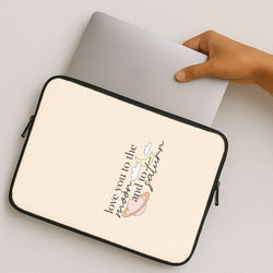 Love You To The Moon And Saturn MacBook Cover