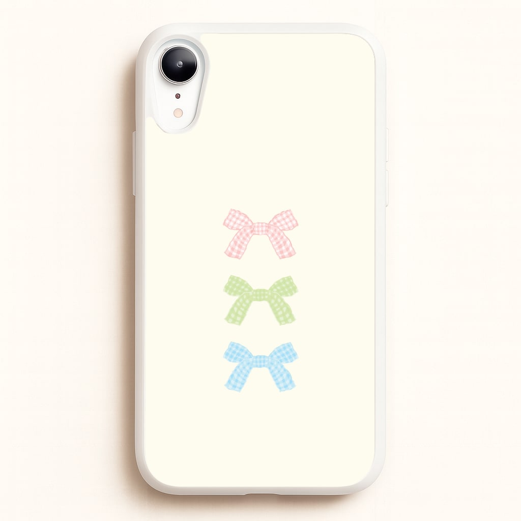 Gingham Tiered Ties iPhone XR Case