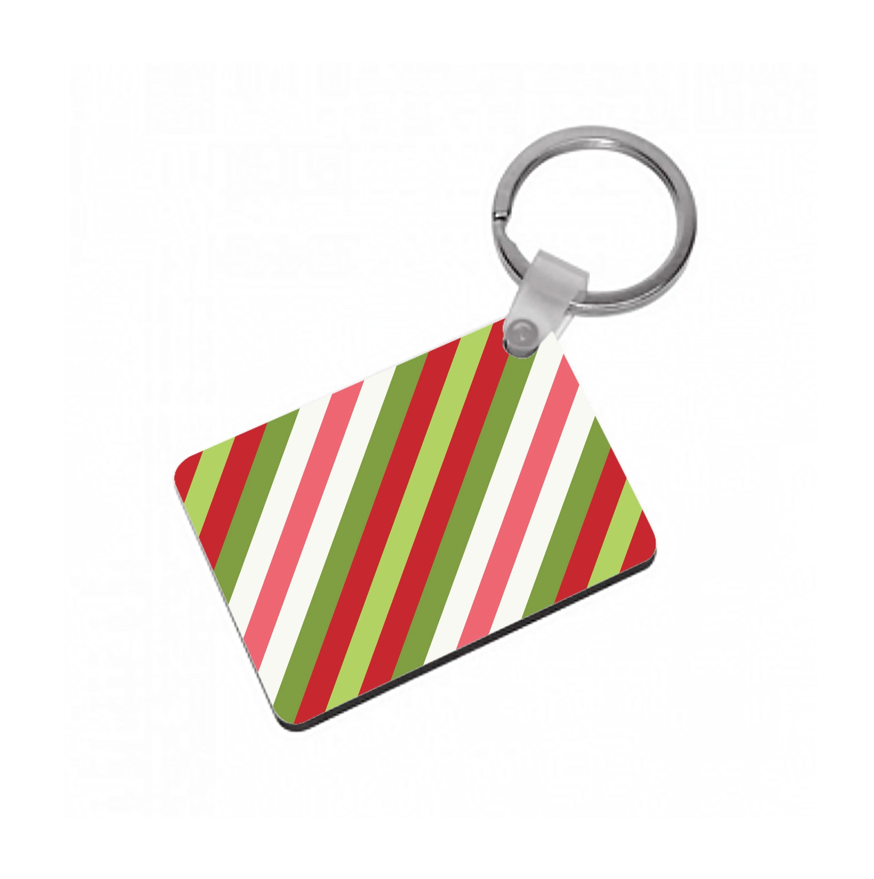 Wrapping Paper Pattern Keyring