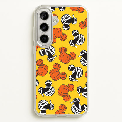 Pumpkin And Mummy Mouse Pattern Galaxy A56 Case