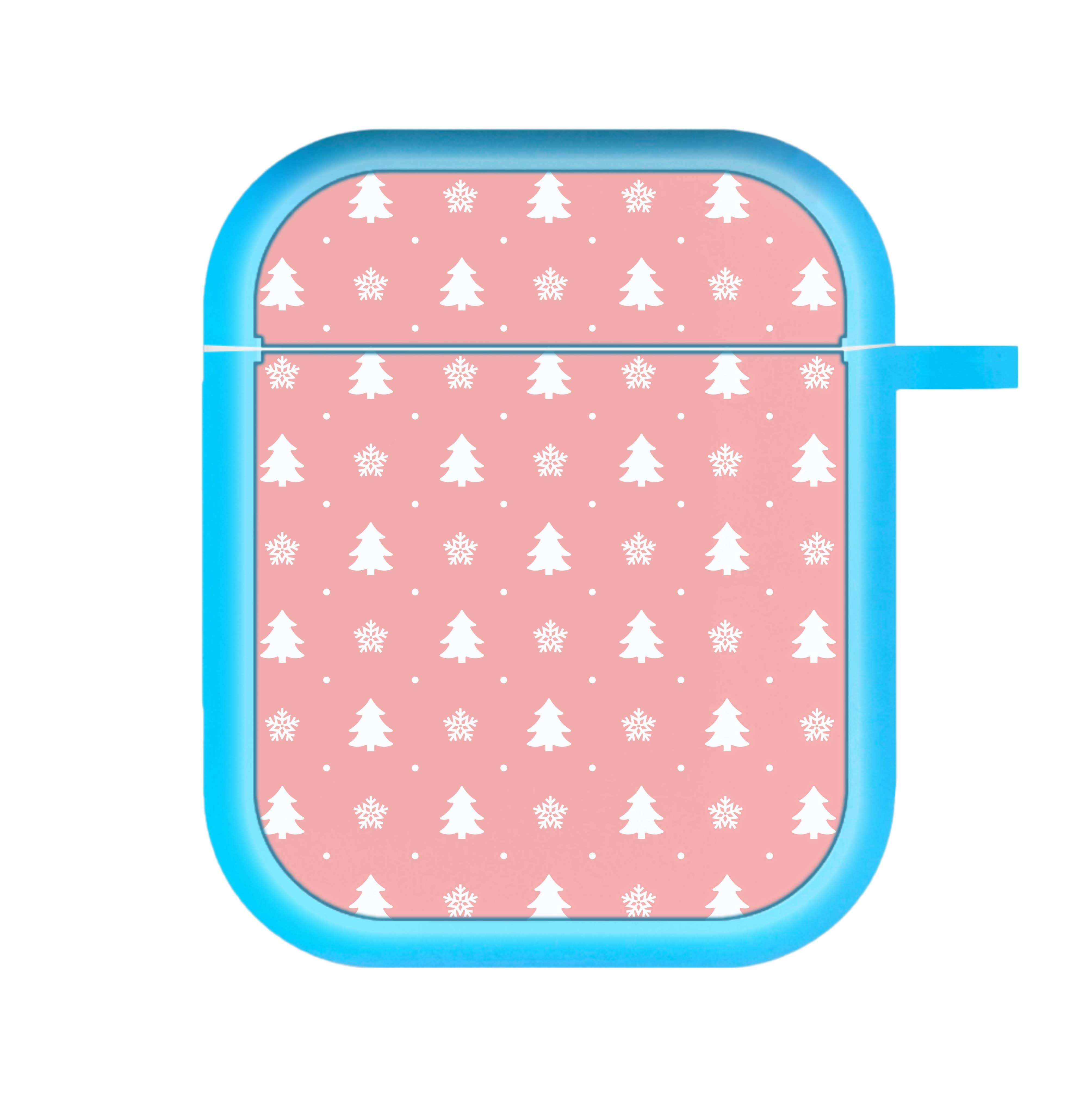 Pink Tree Pattern AirPods Case