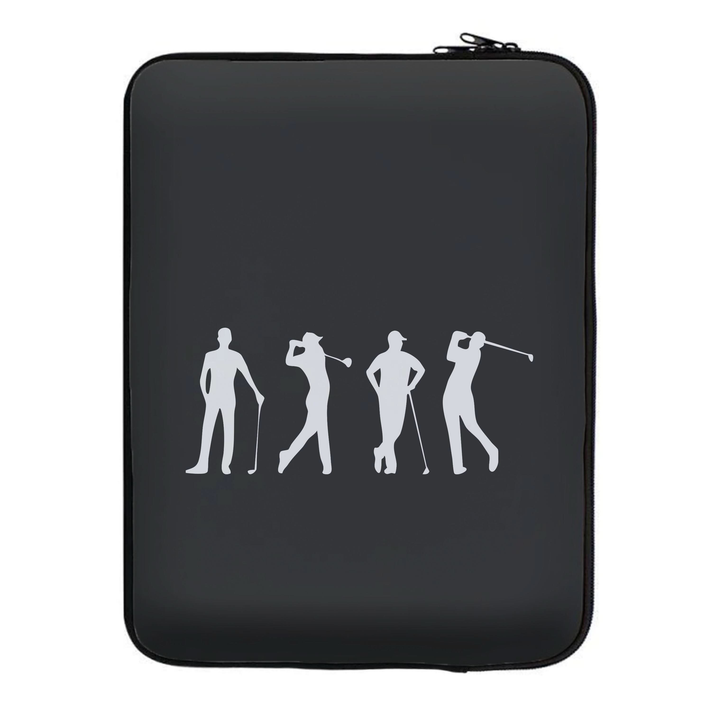 Golf Silhouettes Laptop Sleeve