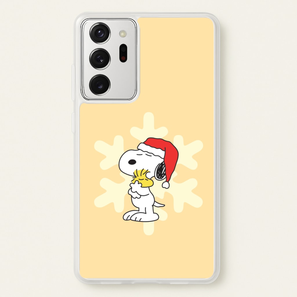Christmas Cartoon Beagle And Bird  Galaxy Note 20 Ultra Case