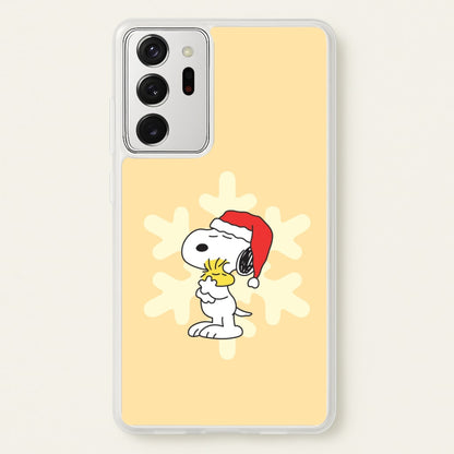 Christmas Cartoon Beagle And Bird  Galaxy Note 20 Ultra Case