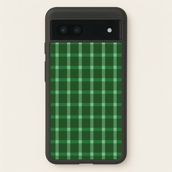 Dark Green Tartan Christmas Pattern Google Pixel 7a Case