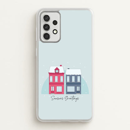 Seasons Greetings Winter Townhouses Galaxy A52 / A52s Case