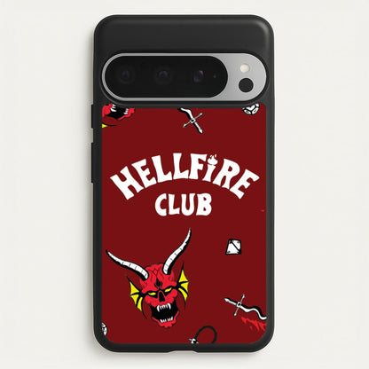 Hellfire Club Icons Collage Red Google Pixel 9 Pro XL Case