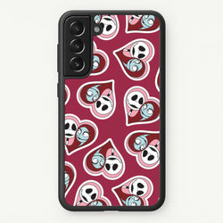 J And S Heart Pattern Galaxy S21FE Case