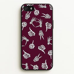 Skeleton Hands Pattern iPhone 5 / 5s / SE 2016 Case