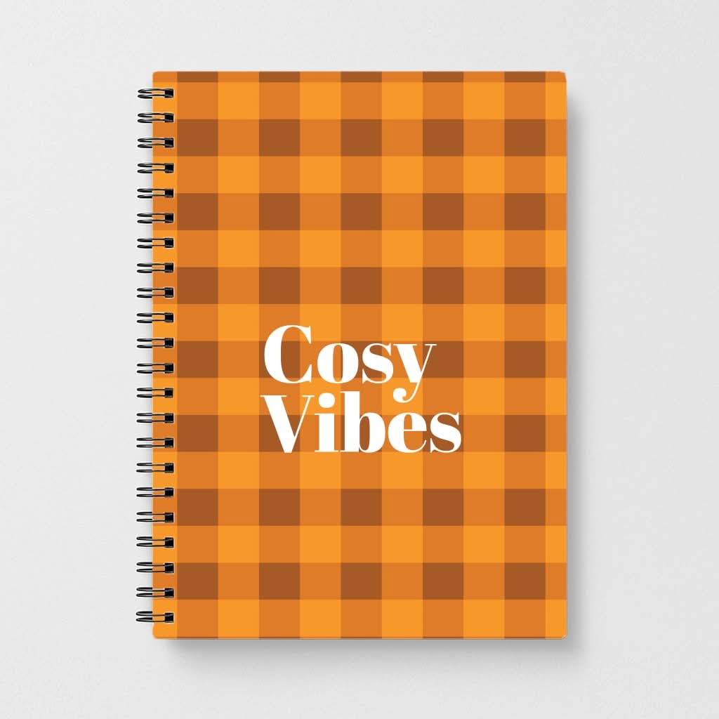 Checkered Cosy Vibes Notebook