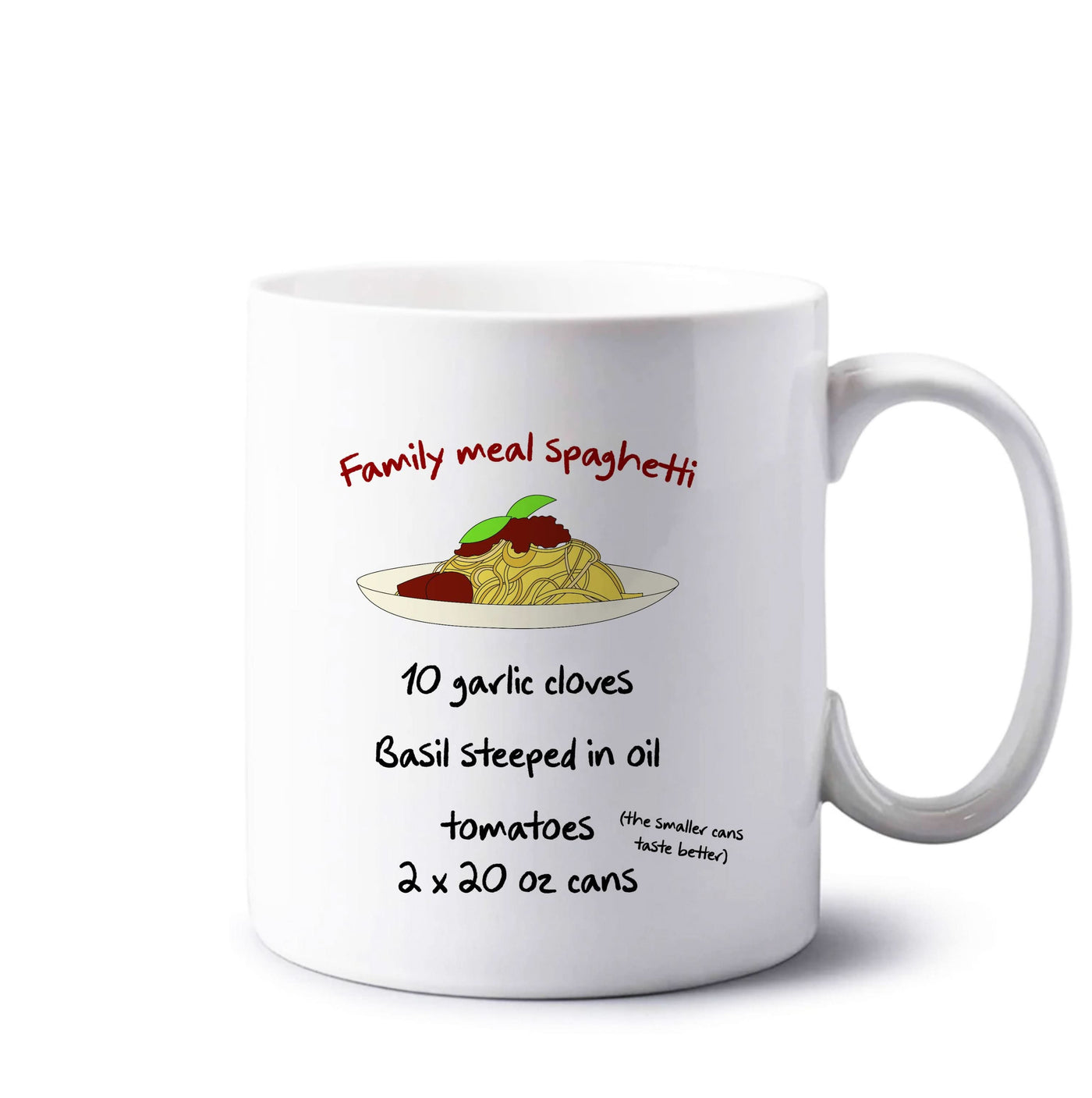 Family Meal Spaghetti Mug