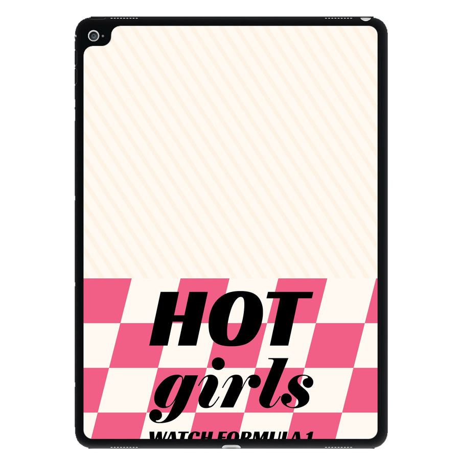 Hot Girls Watch Formula One iPad Case