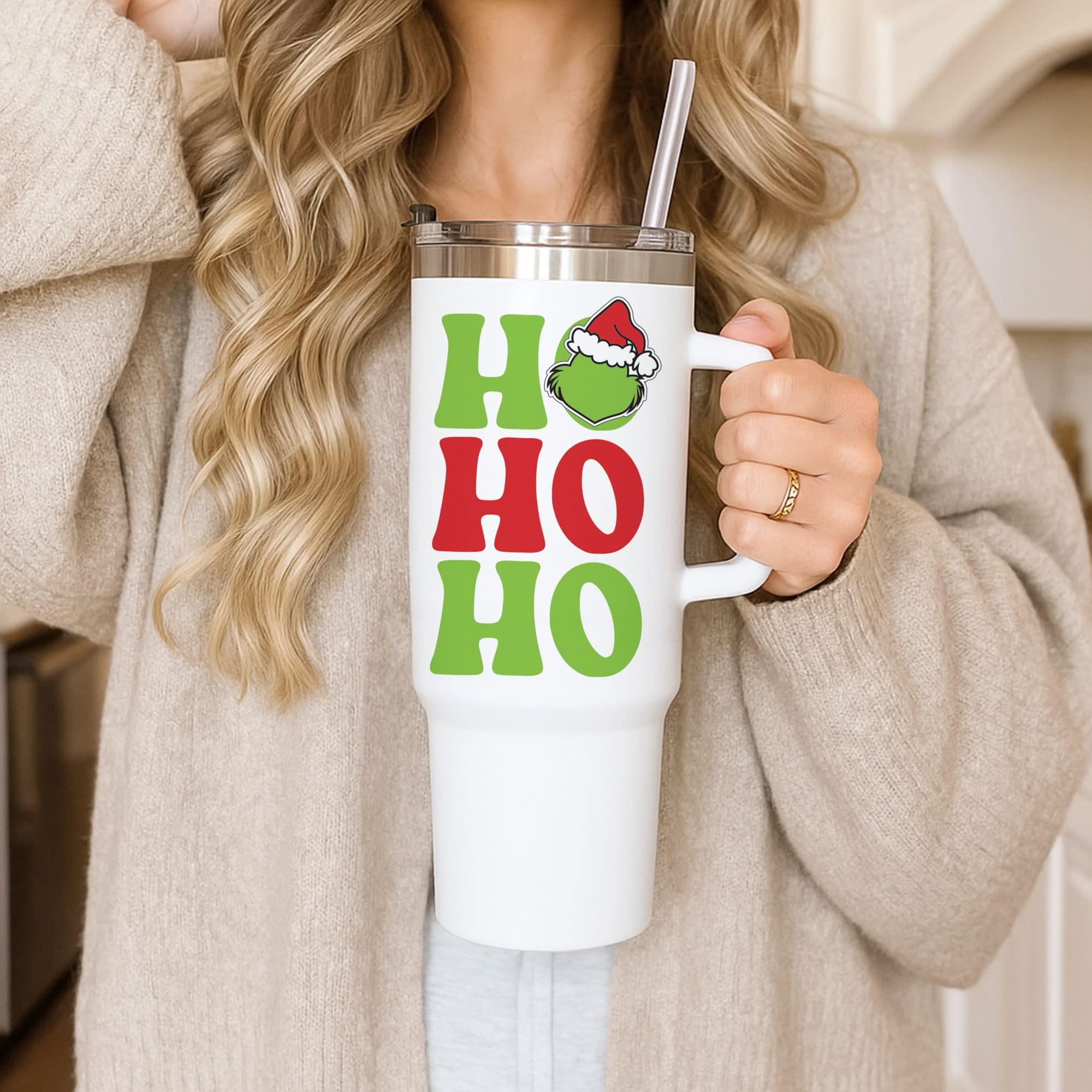 Green Ho Ho Ho Tumbler