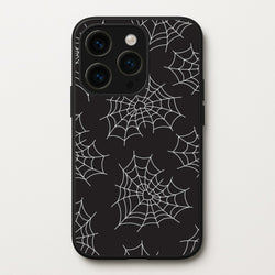 Spiderweb Hearts Pattern iPhone 14 Pro Max Case