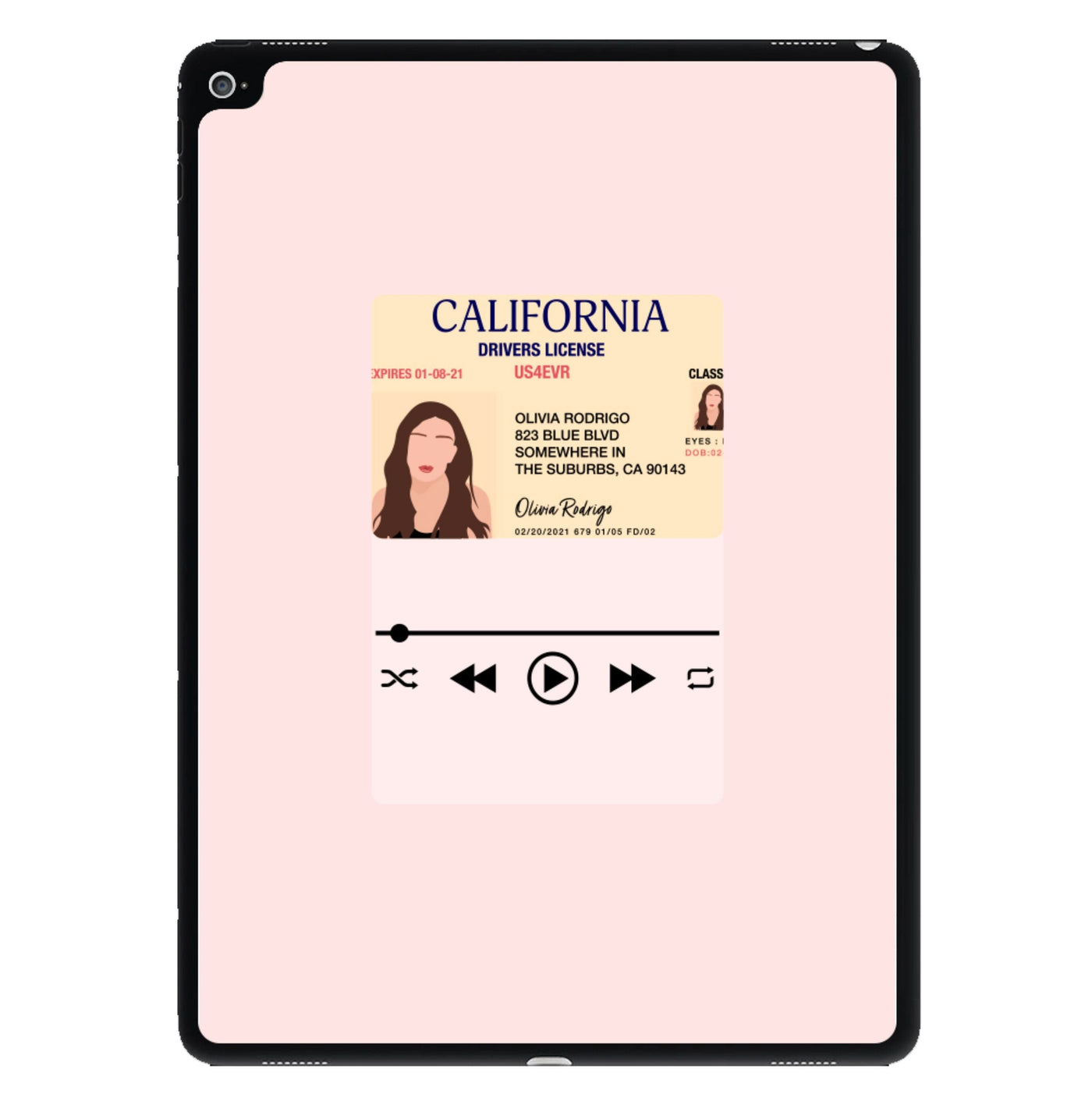 Drivers License - Olivia TikTok iPad Case