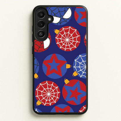 Spider Hero Baubles Pattern Galaxy A36 Case