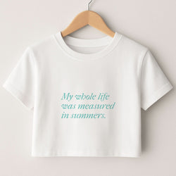 Measured In Summers Crop Top