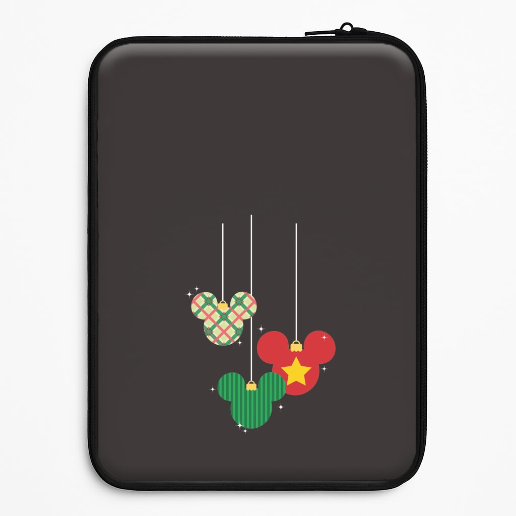 Cartoon Mouse Hanging Baubles Laptop Sleeve