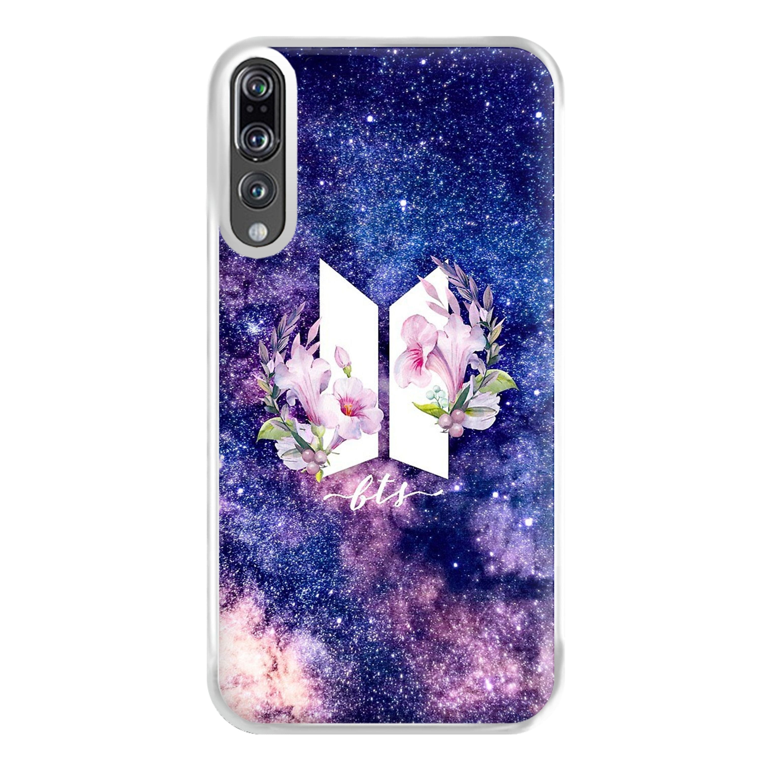 Galaxy Floral K-Pop Band Logo Phone Case