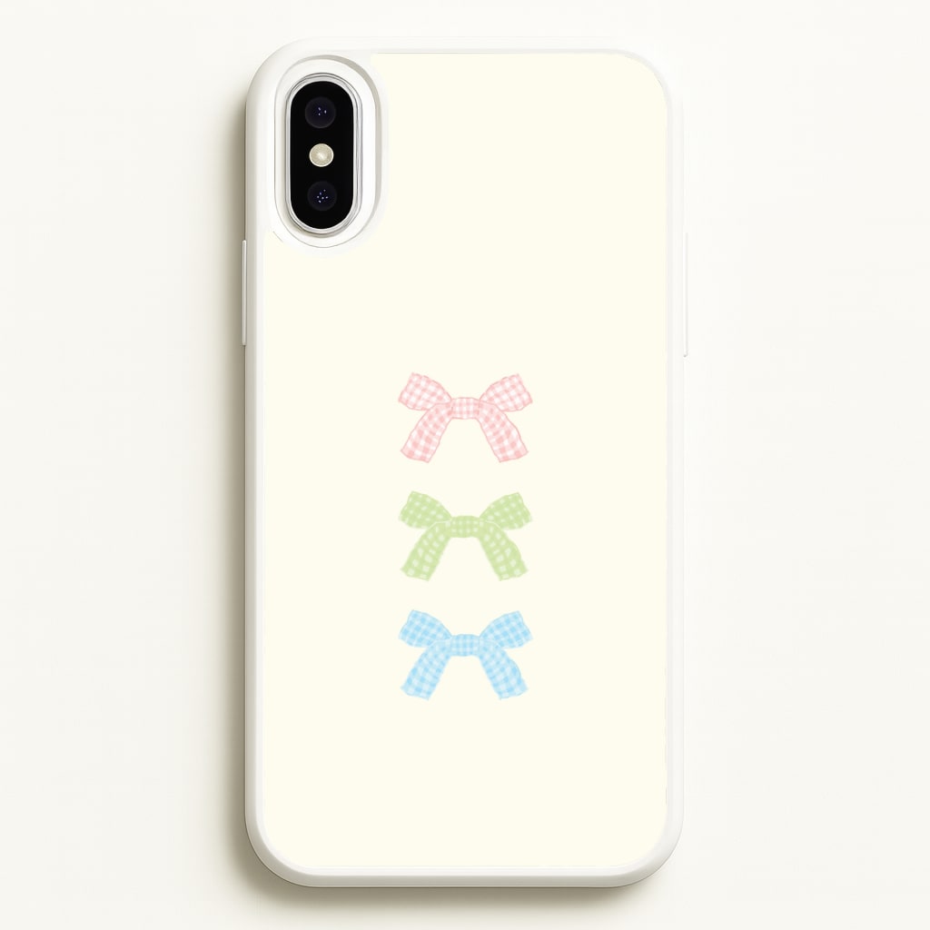 Gingham Tiered Ties iPhone XS Max Case