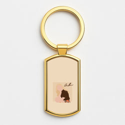 Vintage Pose Gold Keyring