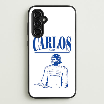 Carlos White And Blue Galaxy A14 Case