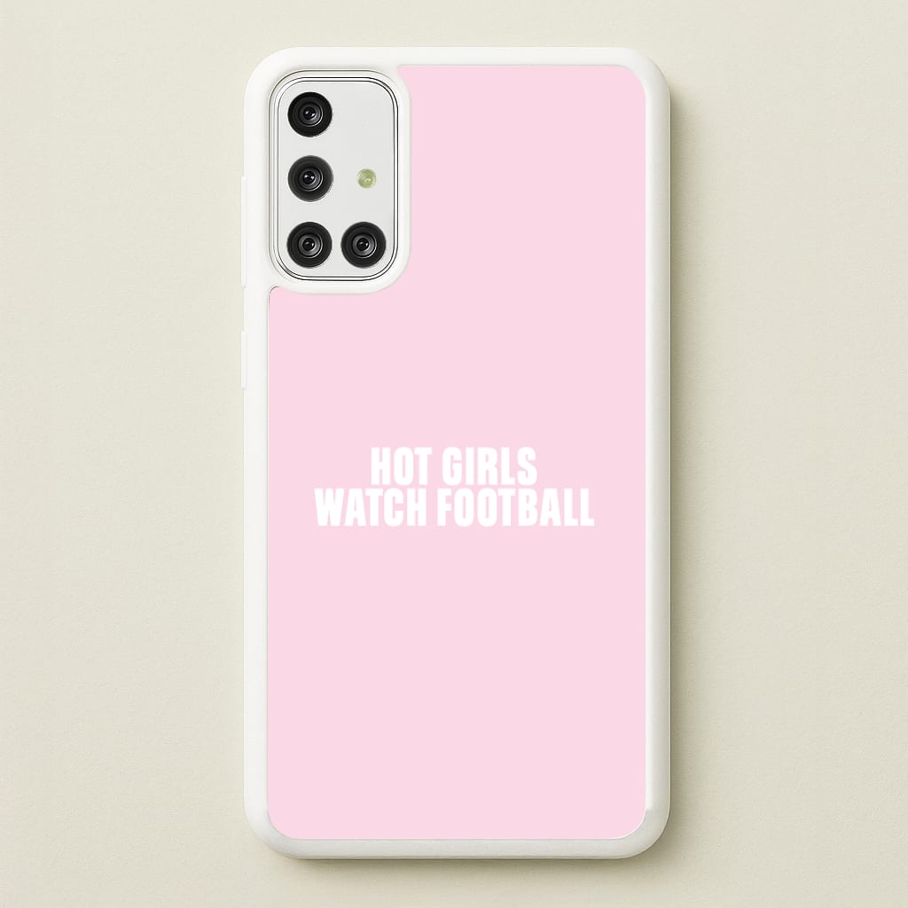 Hot Girls Watch Football Galaxy A71 Case