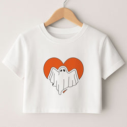 Ghost Heart  Crop Top