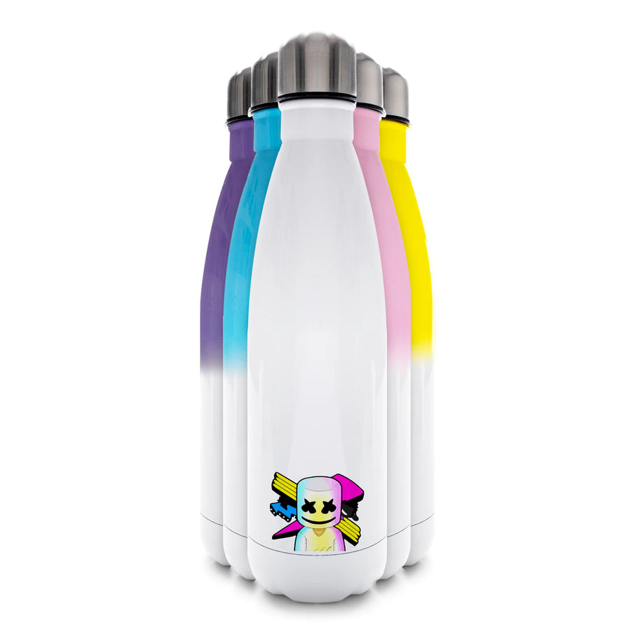 Neon Logo Marshmello  Water Bottle