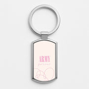 Army Forever Pink Luxury Keyring 1