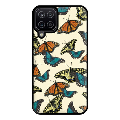 Butterfly Assortment Pattern Galaxy A12 Case