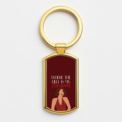Where The Hell Gold Keyring
