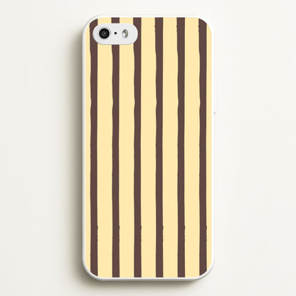 Vanilla & Chocolate Stripes iPhone 5 / 5s / SE 2016 Case