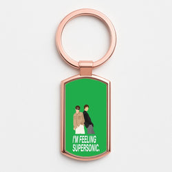 I'm Feeling Supersonic  Rose Gold Keyring