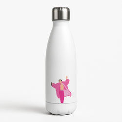 Harry Pink Coat  White Water Bottle