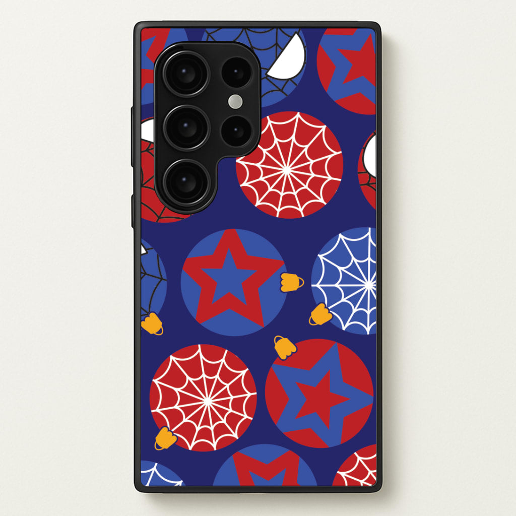 Spider Hero Baubles Pattern Galaxy S24 Ultra Case